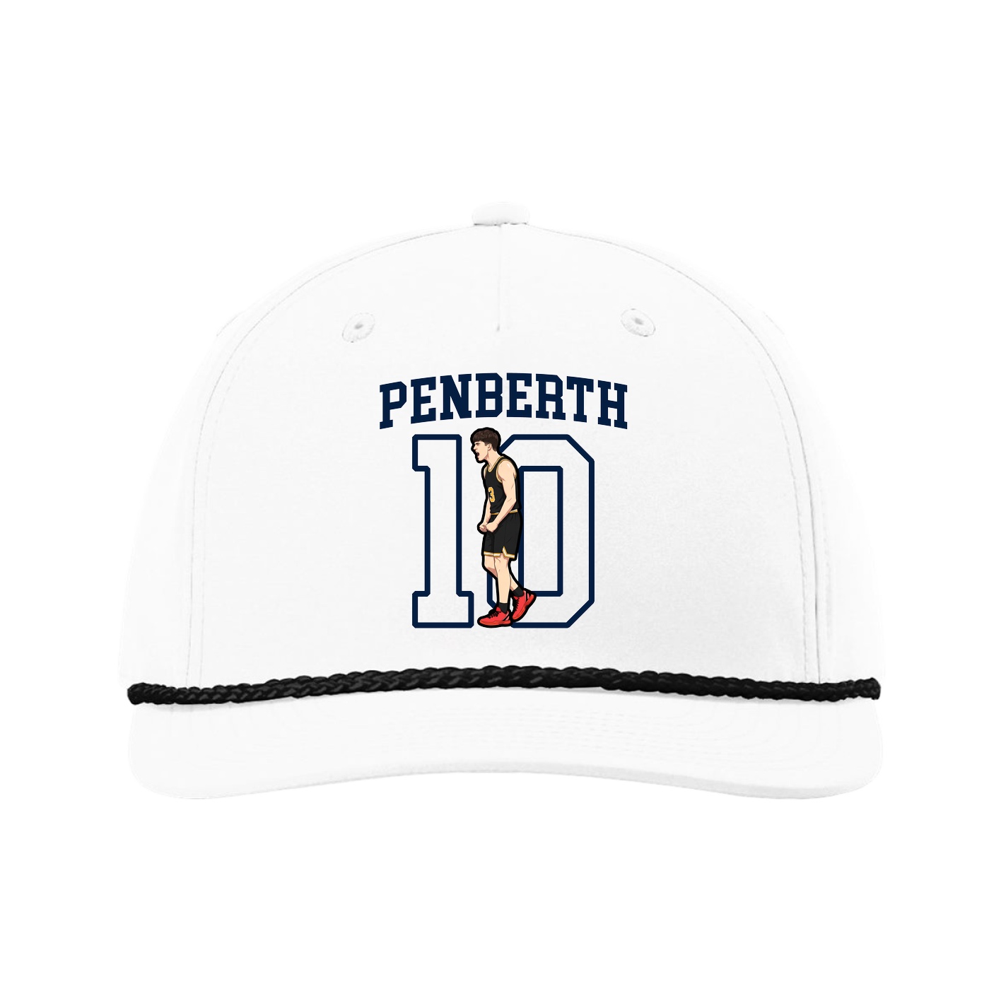Five-Panel Classic Rope Cap — Shirsey in White