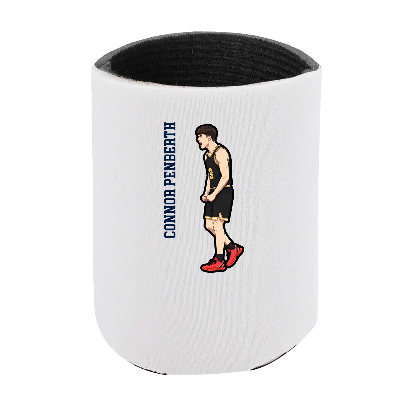 Can Holder — Name Vertical in White