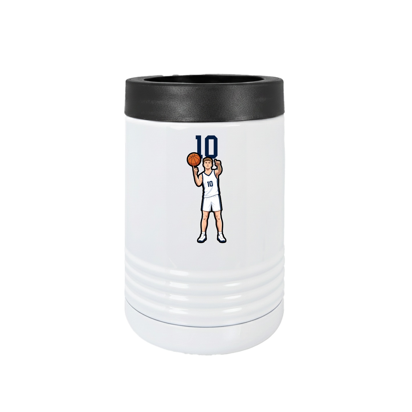 Beverage Holder — Number Top in White