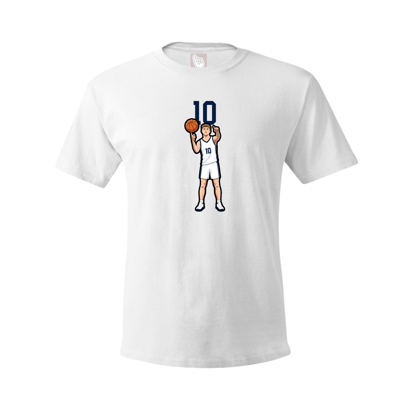 Tee — Number Top in White