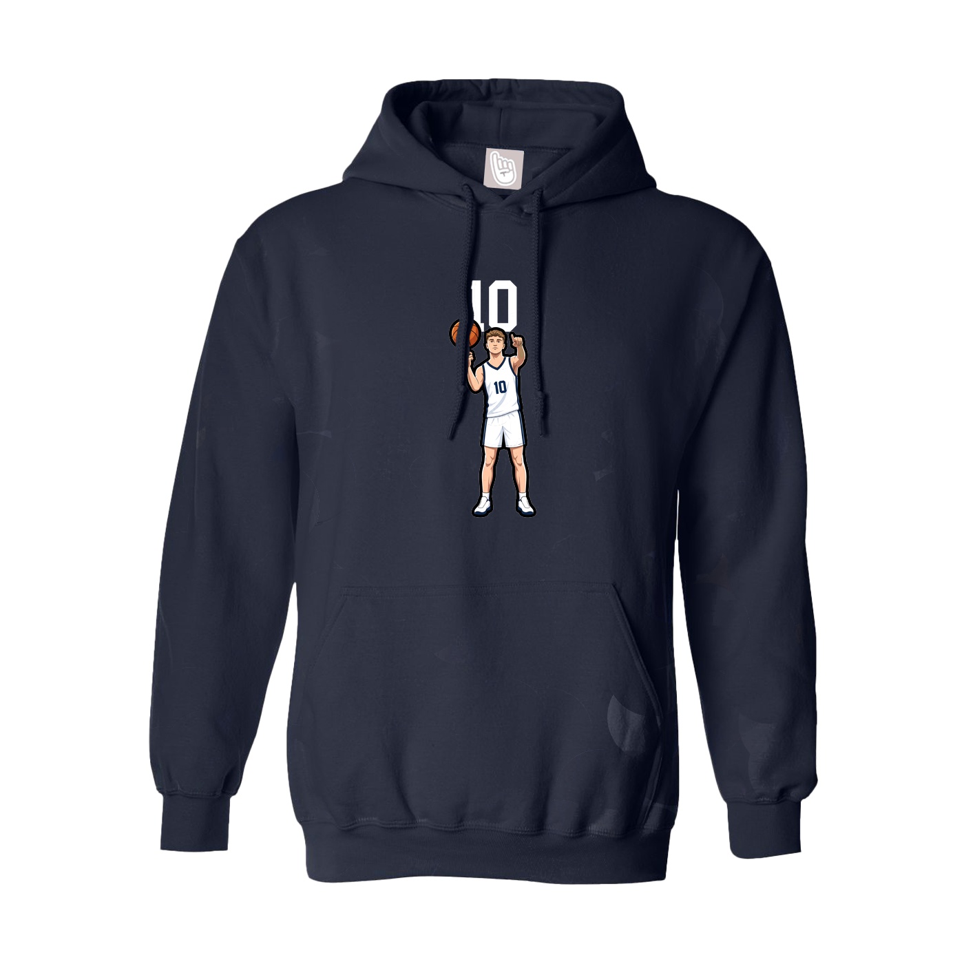 Hoodie — Number Top in Navy