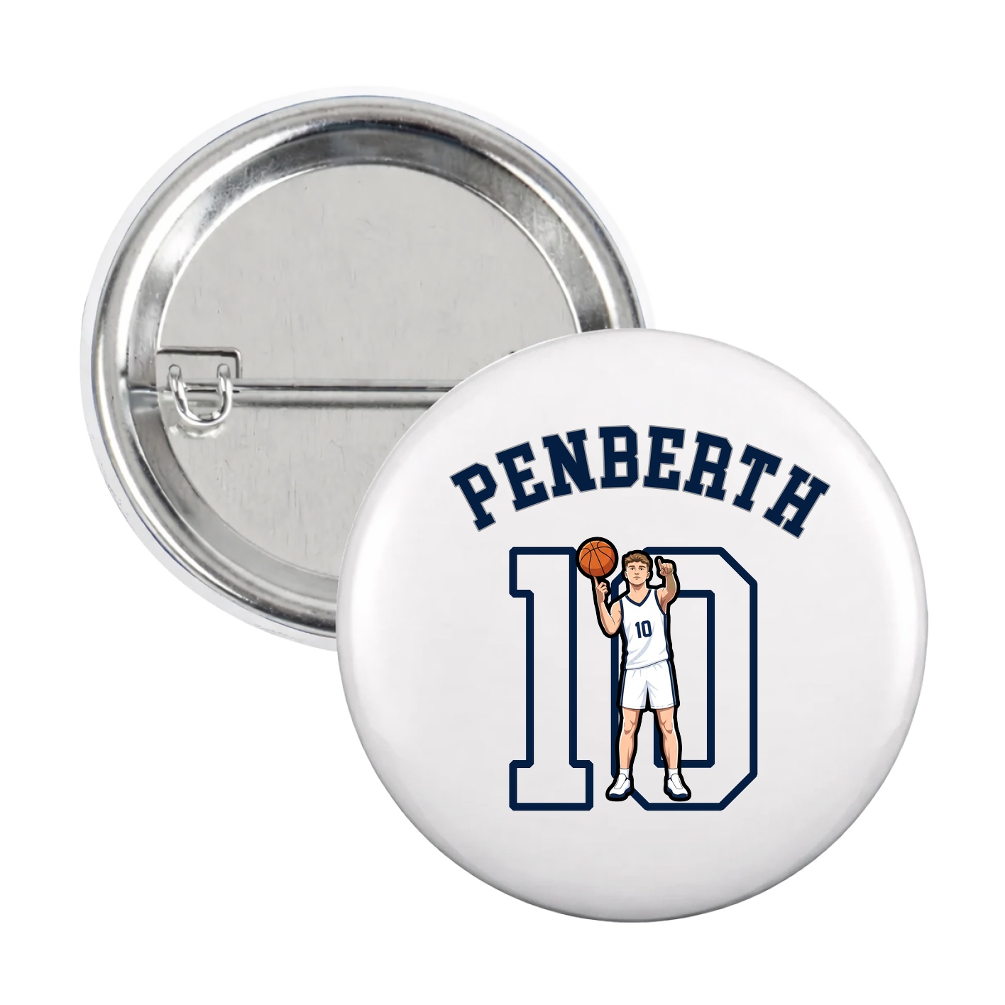 Game Day Button — Shirsey Arch in White