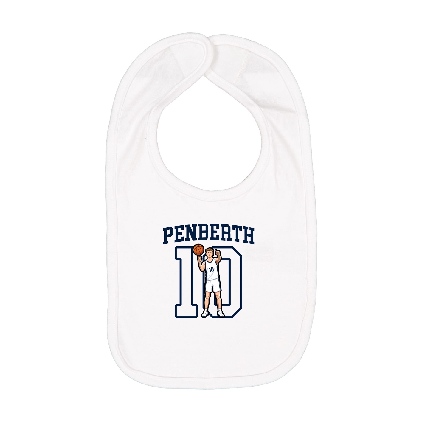 Infant Bib — Shirsey in White