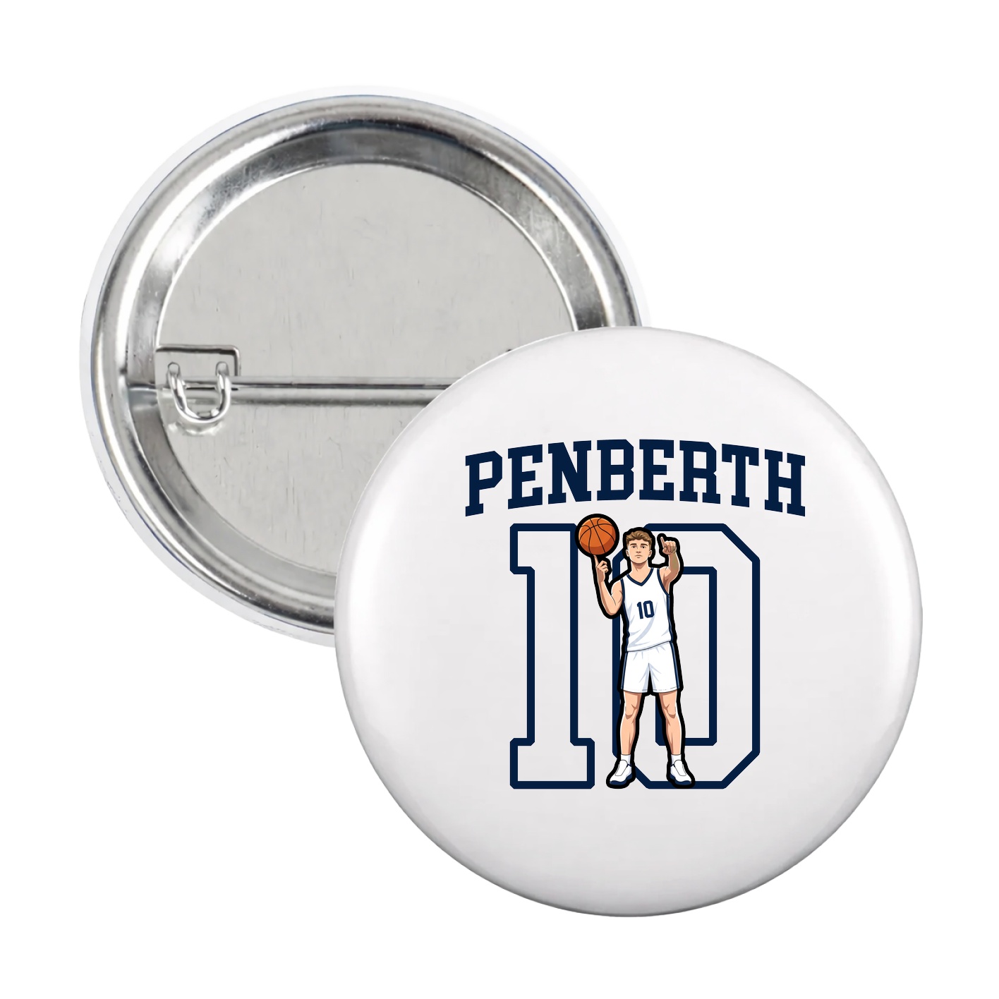 Game Day Button — Shirsey in White