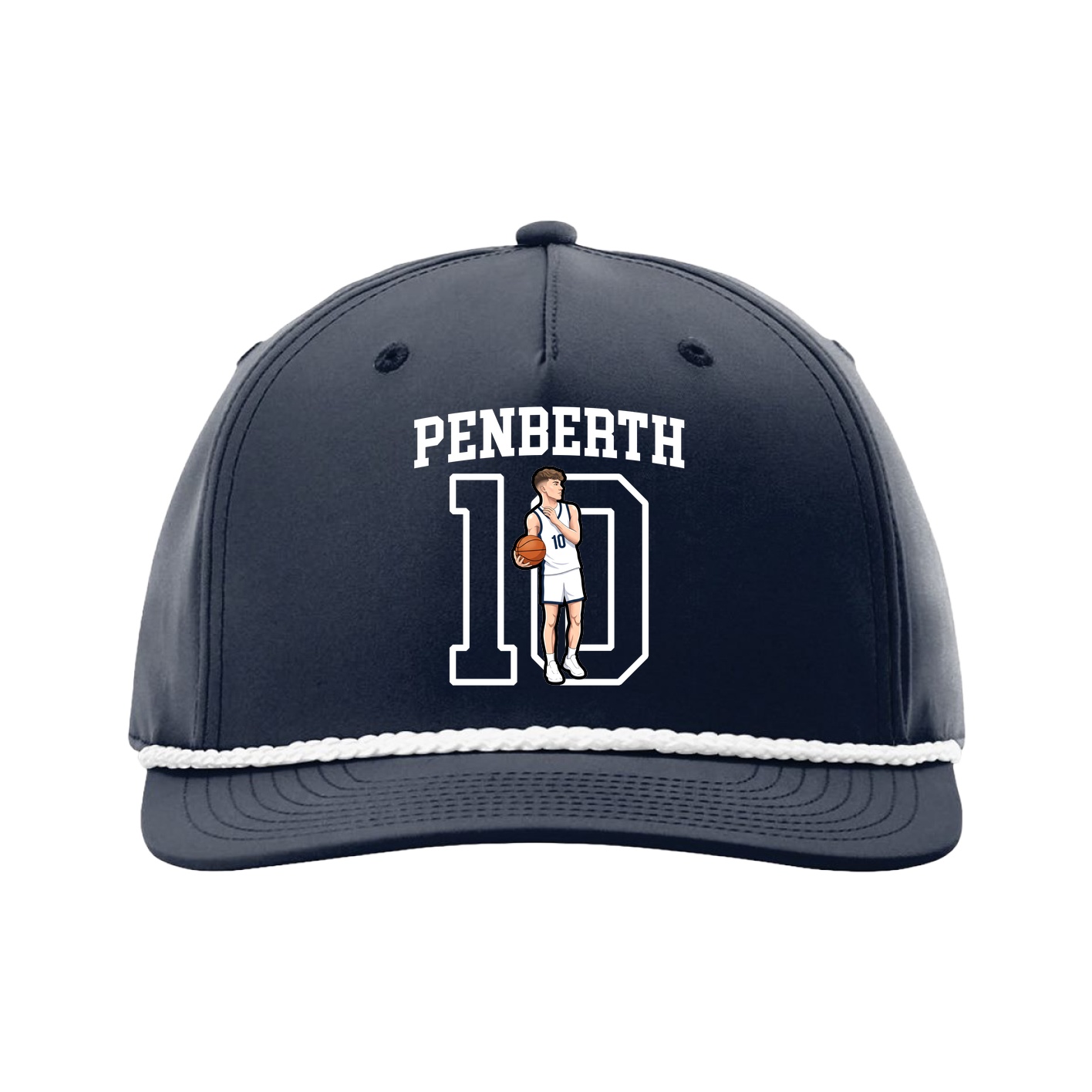 Five-Panel Classic Rope Cap — Shirsey in Navy