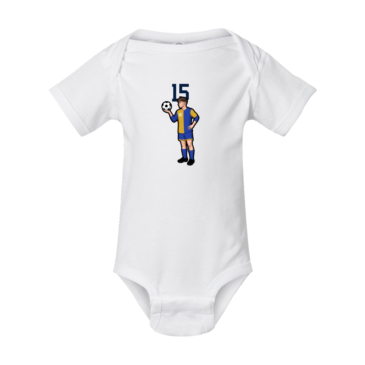 Baby Onesie — Number Top in White