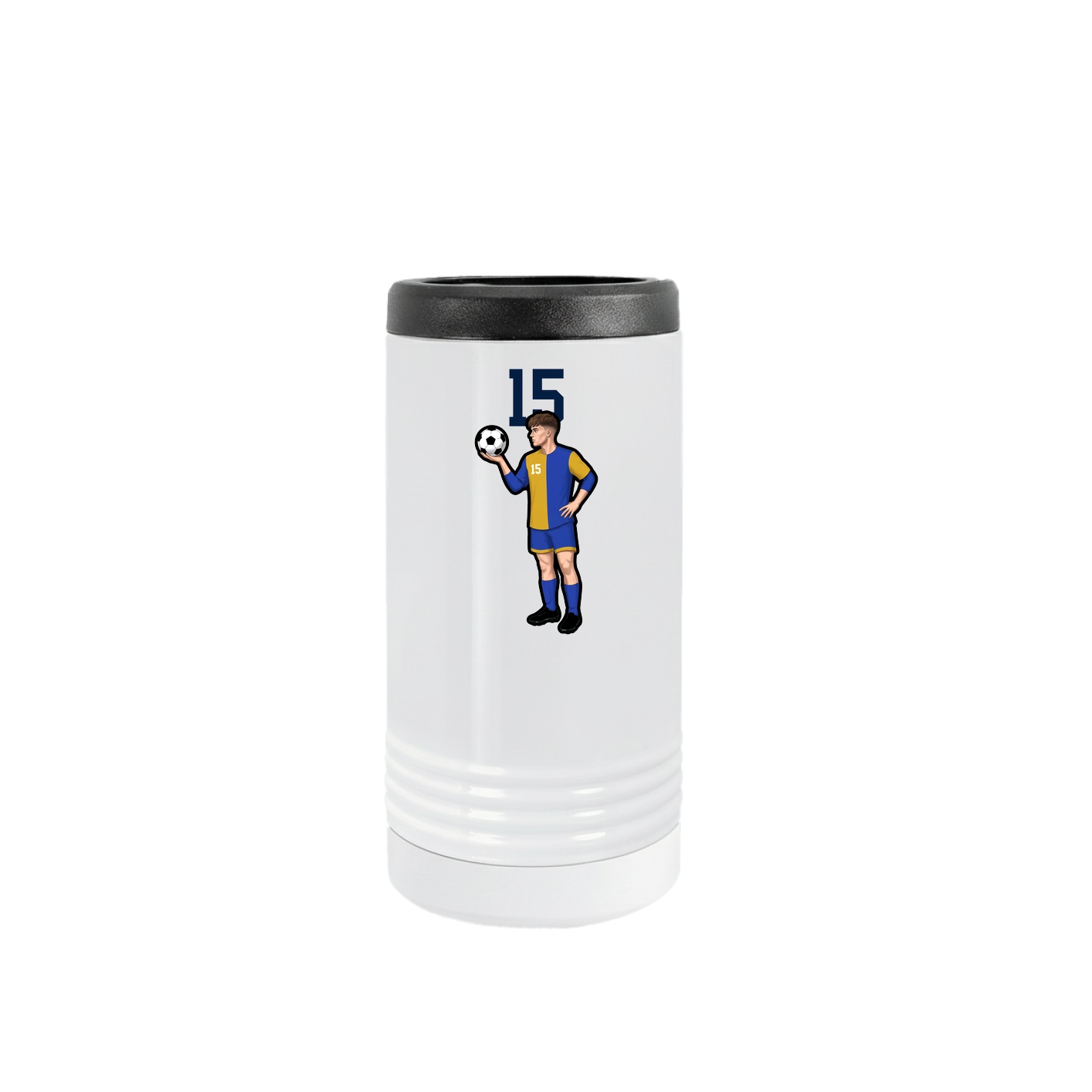 Slim Beverage Holder — Number Top in White