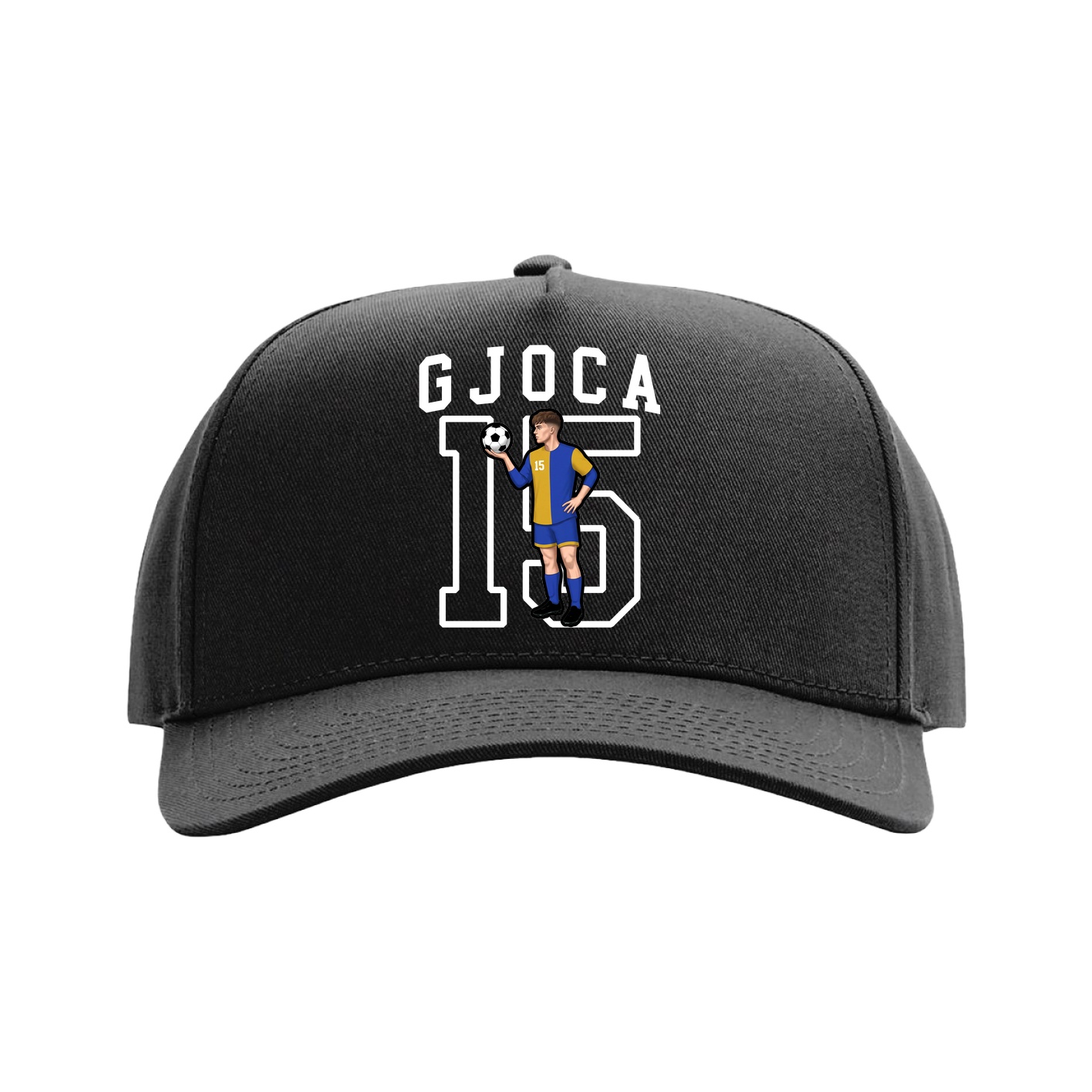 Full Fabric Five-Panel Champ Cap — Shirsey in Black