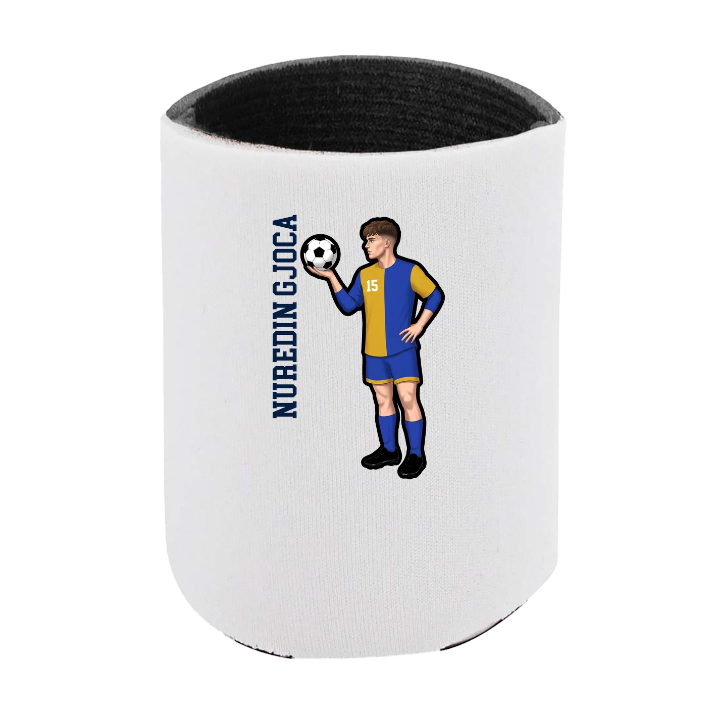 Can Holder — Name Vertical in White