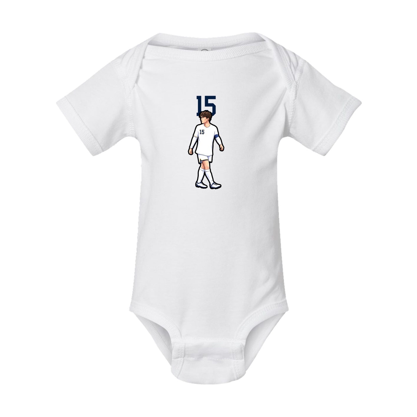 Baby Onesie — Number Top in White