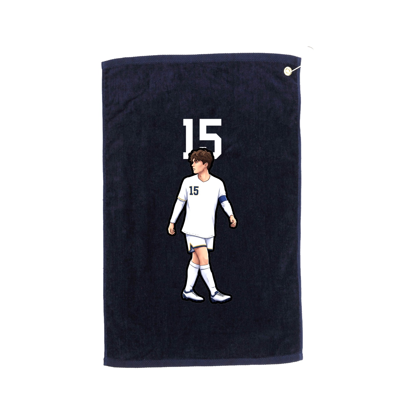 Golf Towel — Number Top in Navy