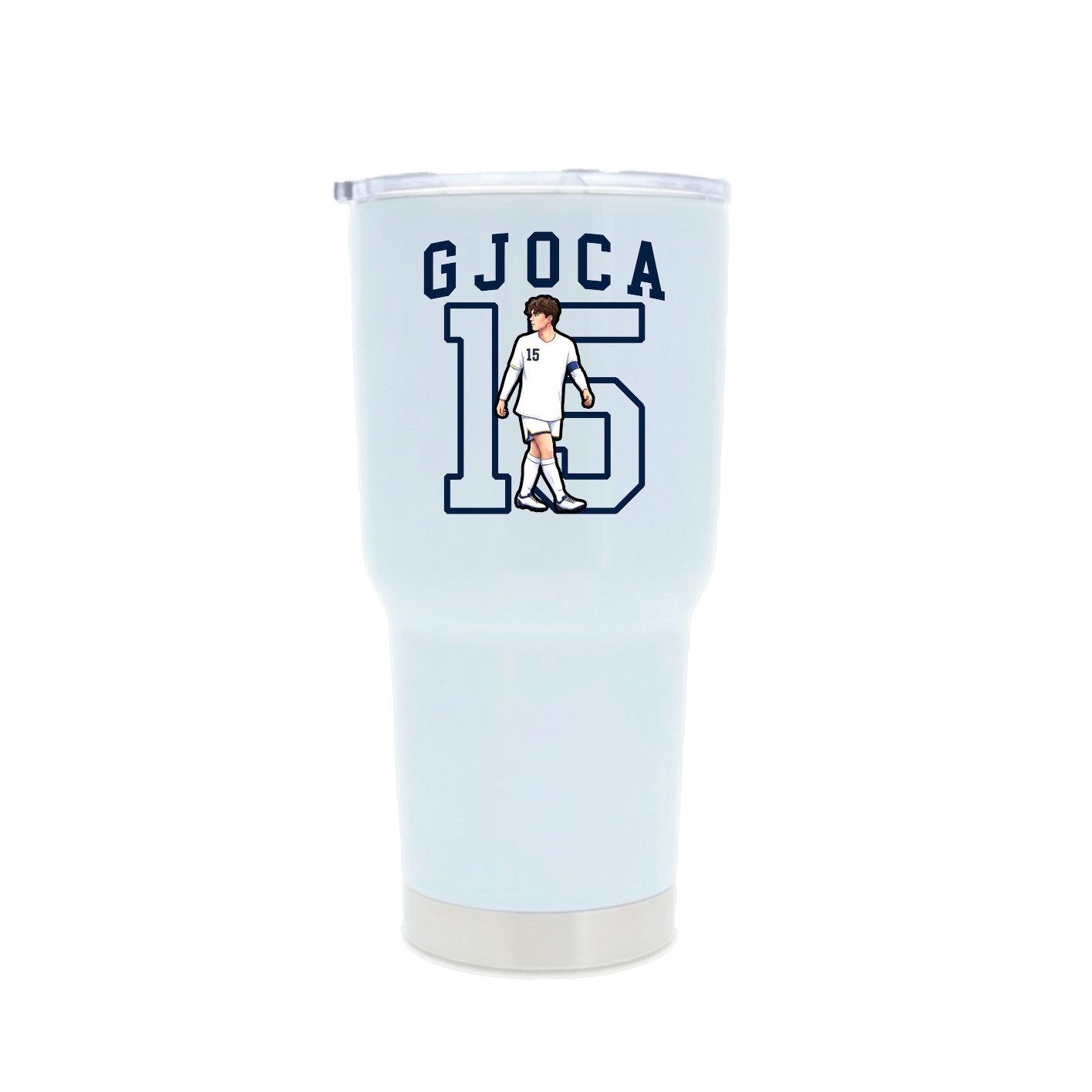 30oz Stainless Steel Tumbler — Shirsey in White
