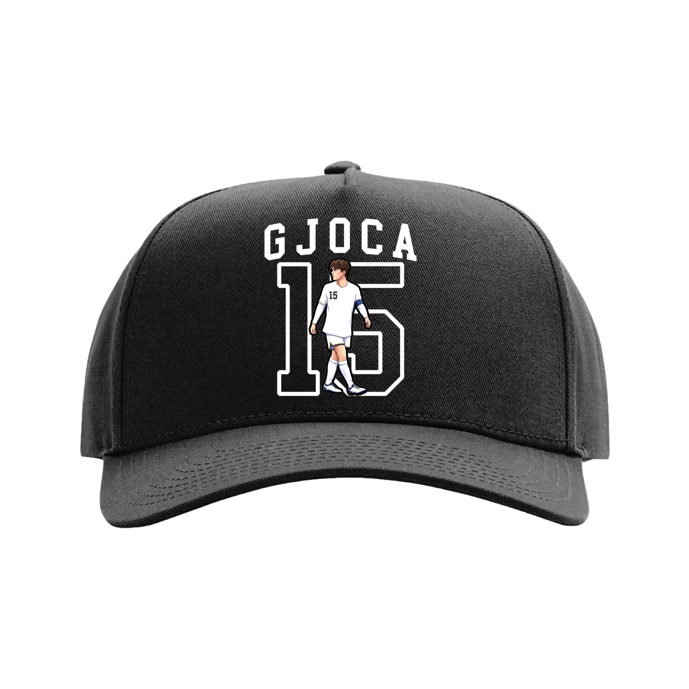 Full Fabric Five-Panel Champ Cap — Shirsey in Black