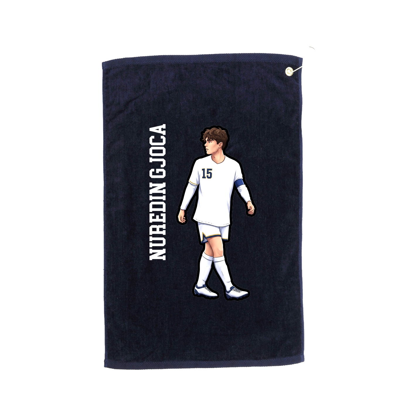 Golf Towel — Name Vertical in Navy