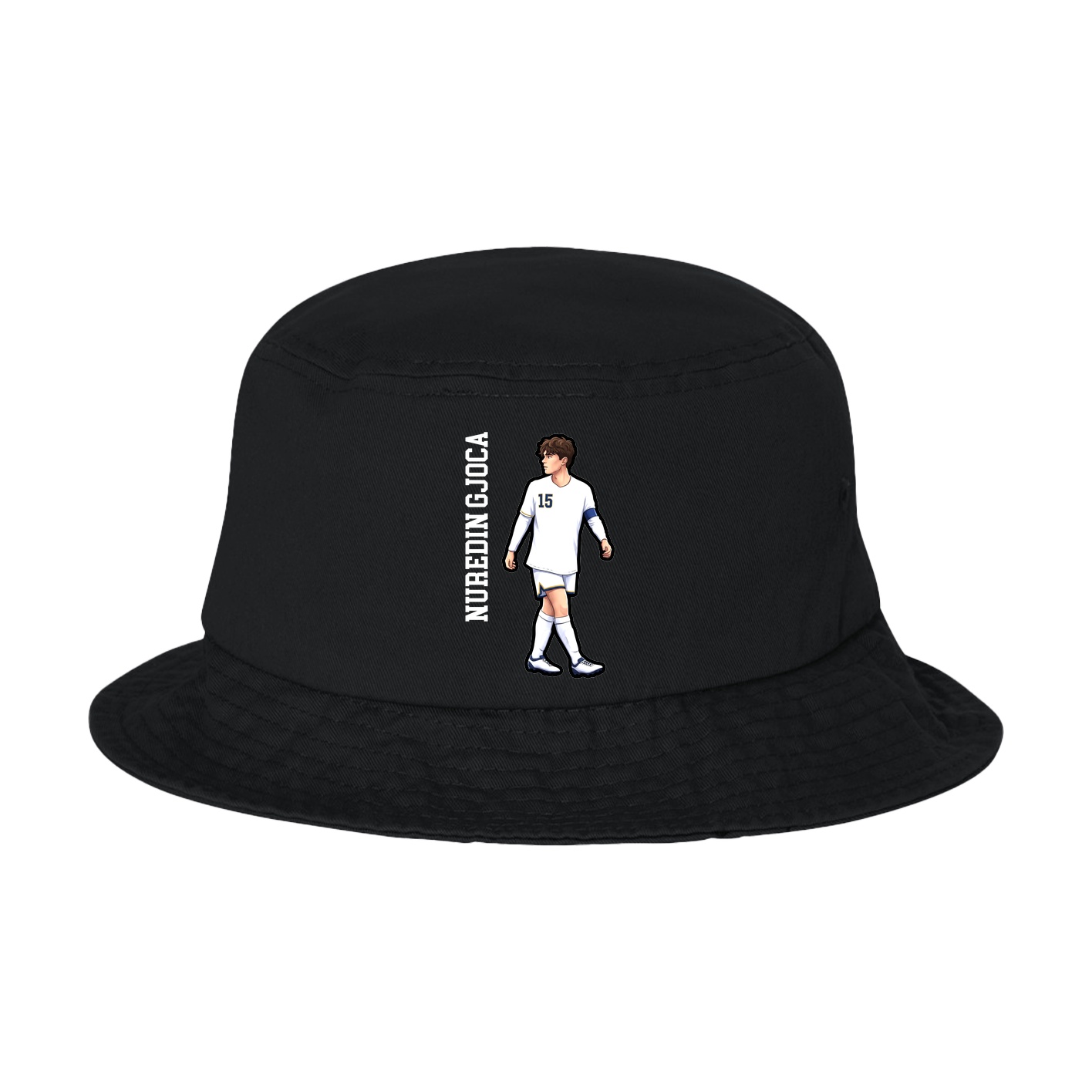 Bucket Cap — Name Vertical in Black