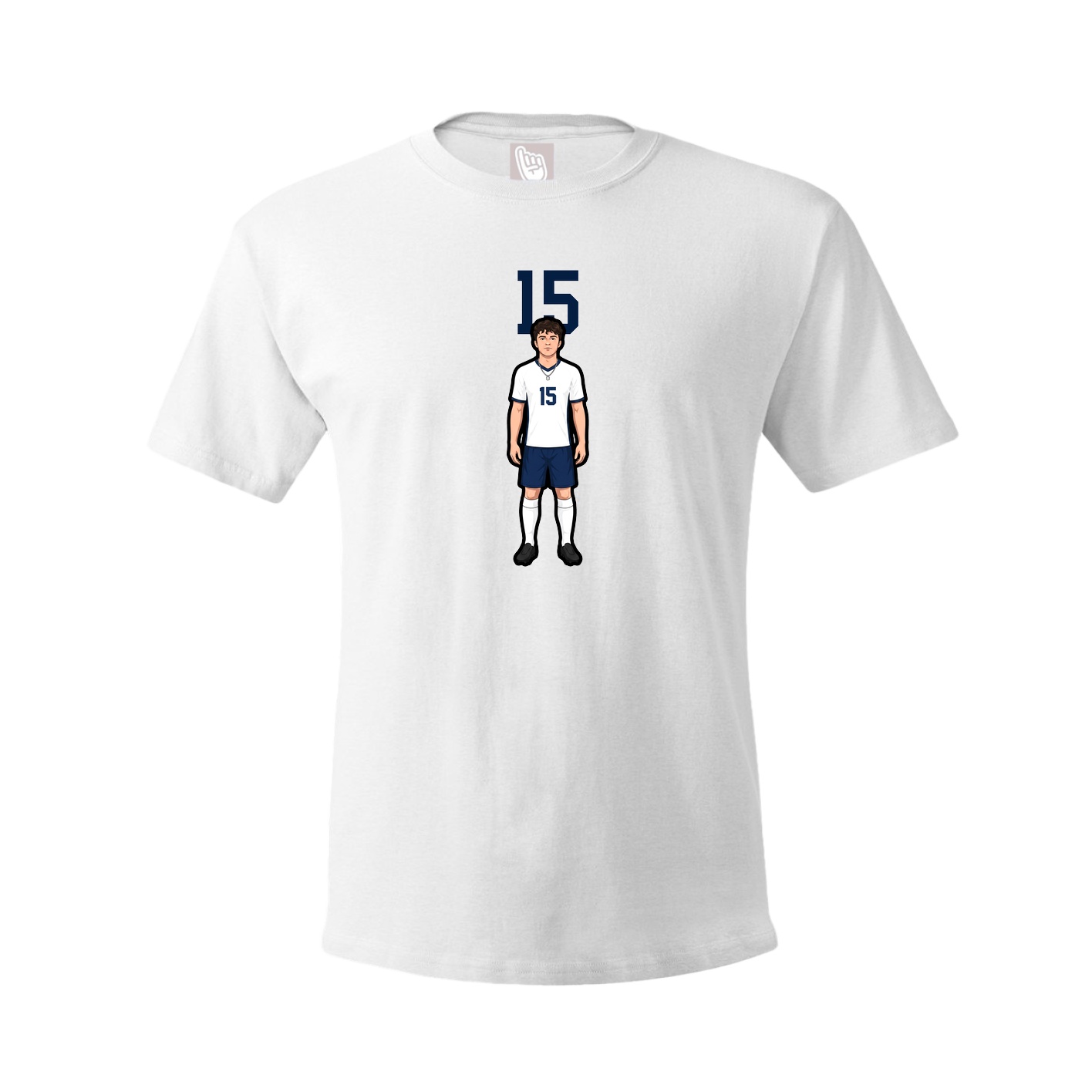 Tee — Number Top in White