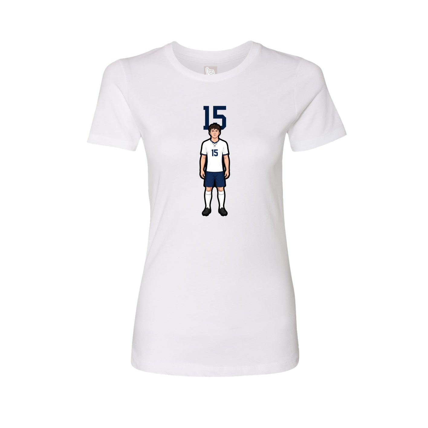 Womens Tee — Number Top in White