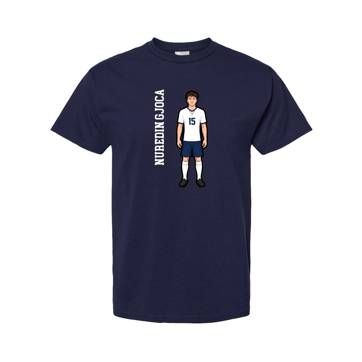 Youth Tee — Name Vertical in Navy