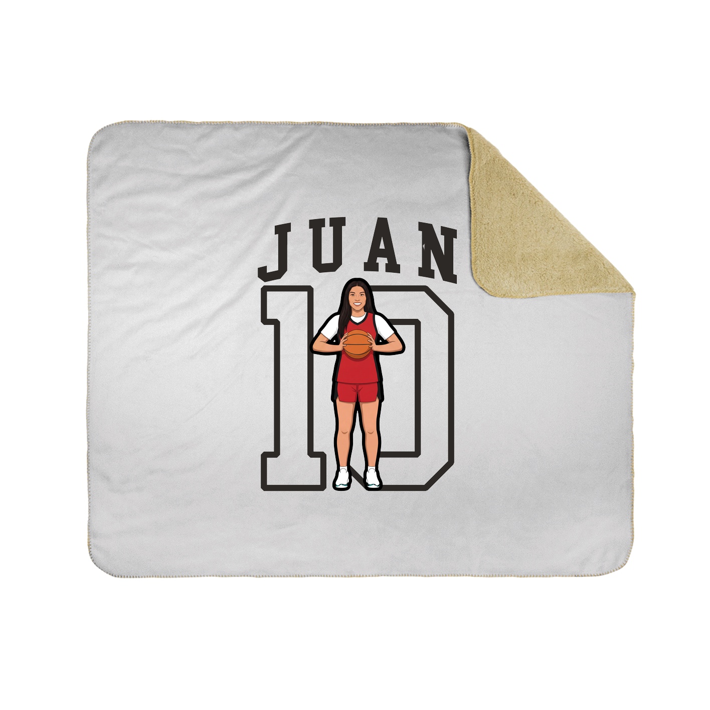 Throw Blanket — Shirsey in White