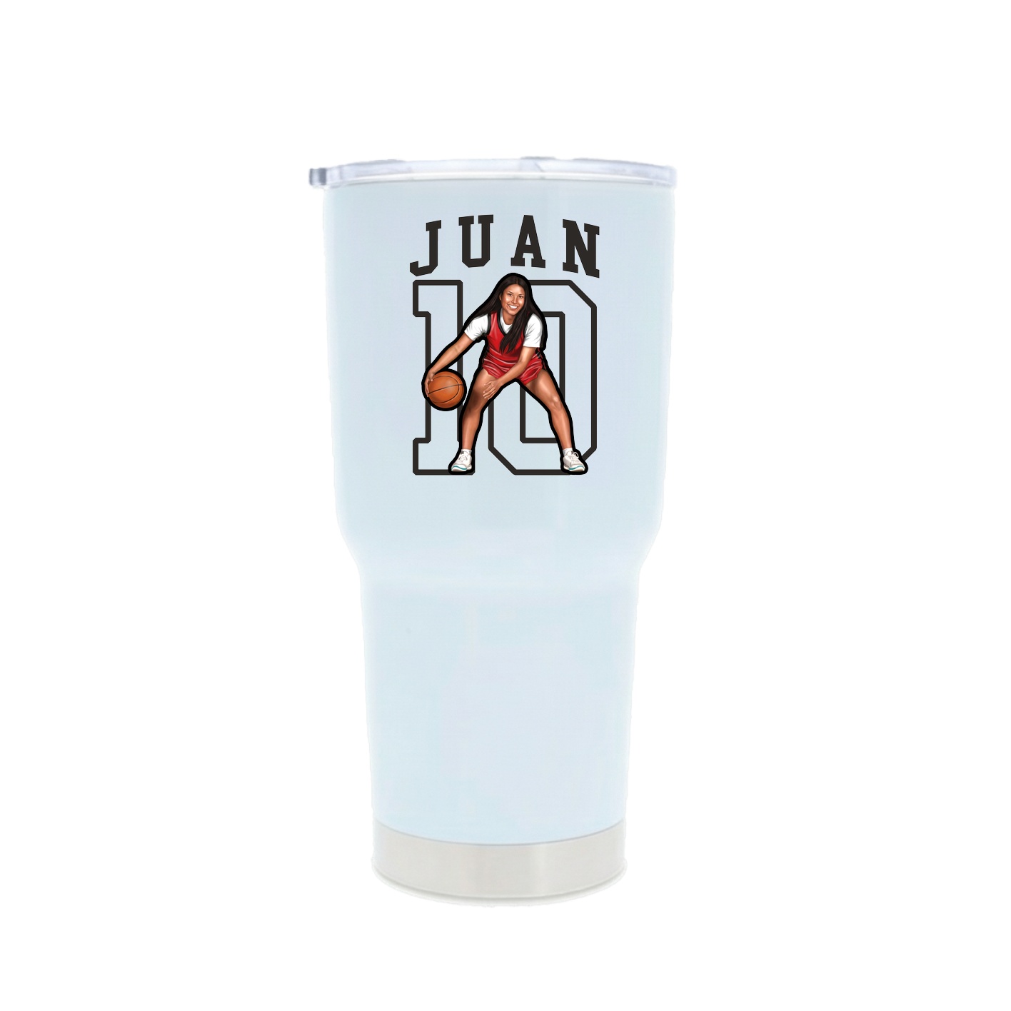 30oz Stainless Steel Tumbler — Shirsey in White