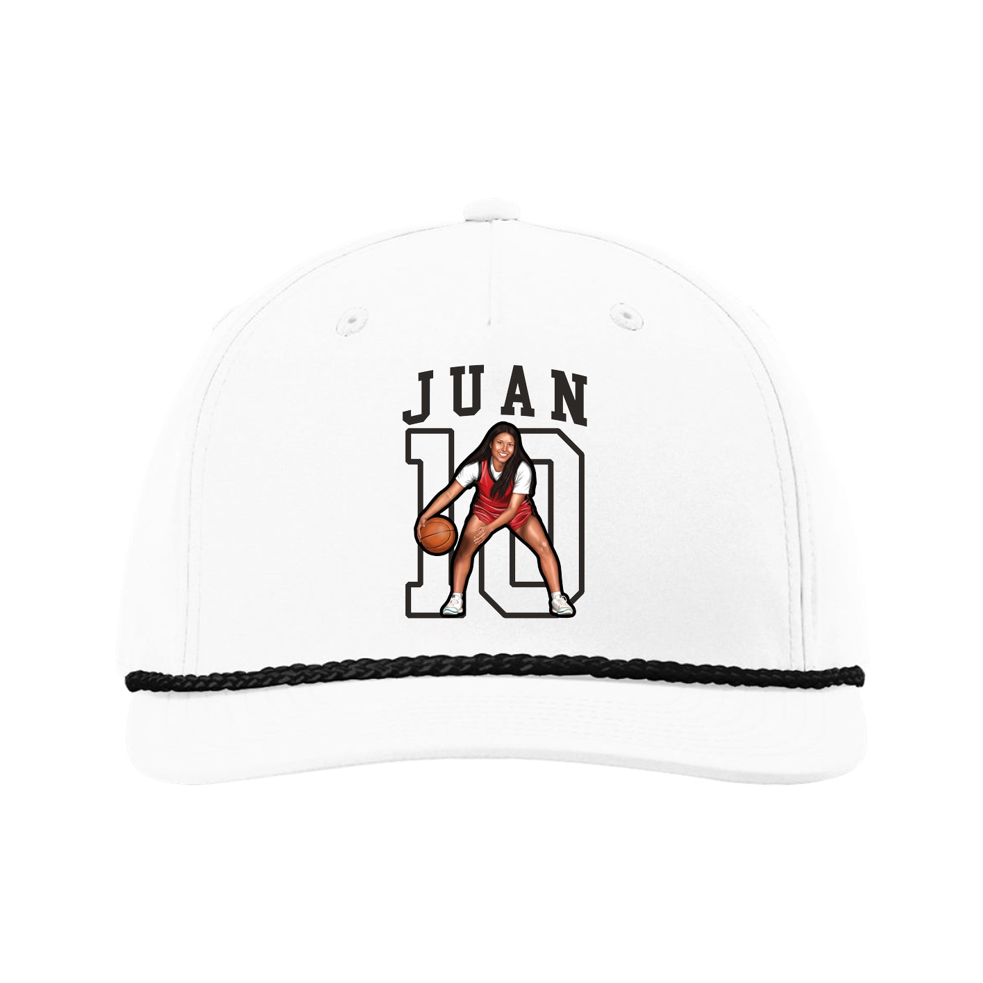 Five-Panel Classic Rope Cap — Shirsey in White