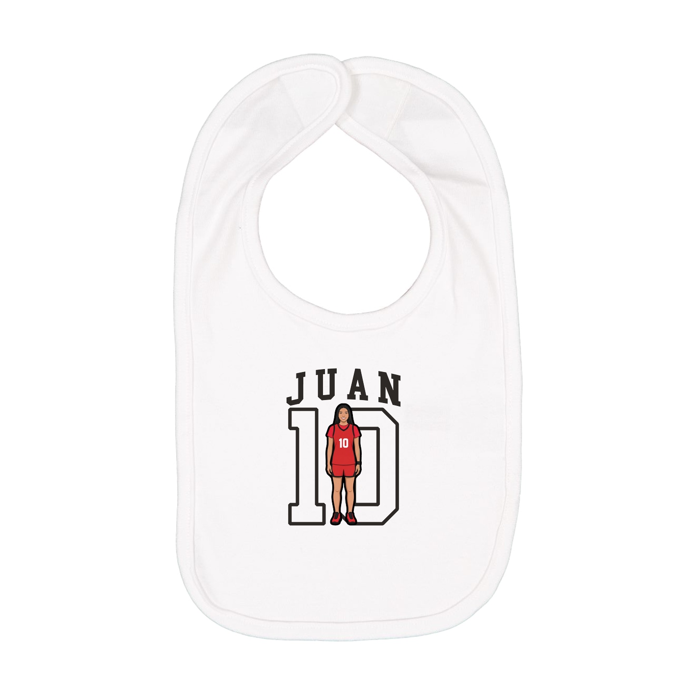 Infant Bib — Shirsey in White