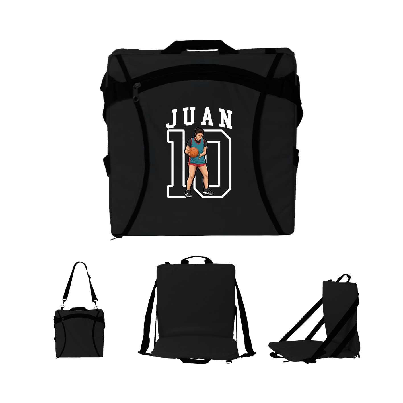 Folding Stadium Seat — Shirsey in Black