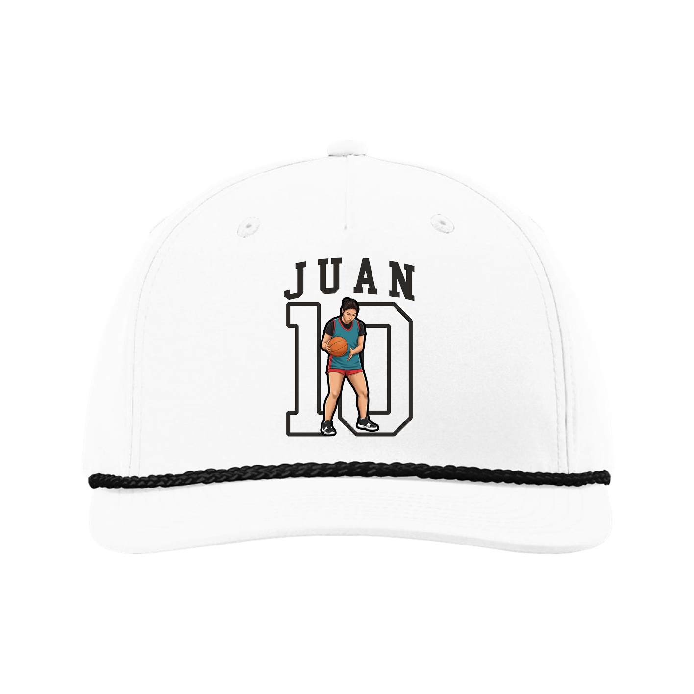 Five-Panel Classic Rope Cap — Shirsey in White