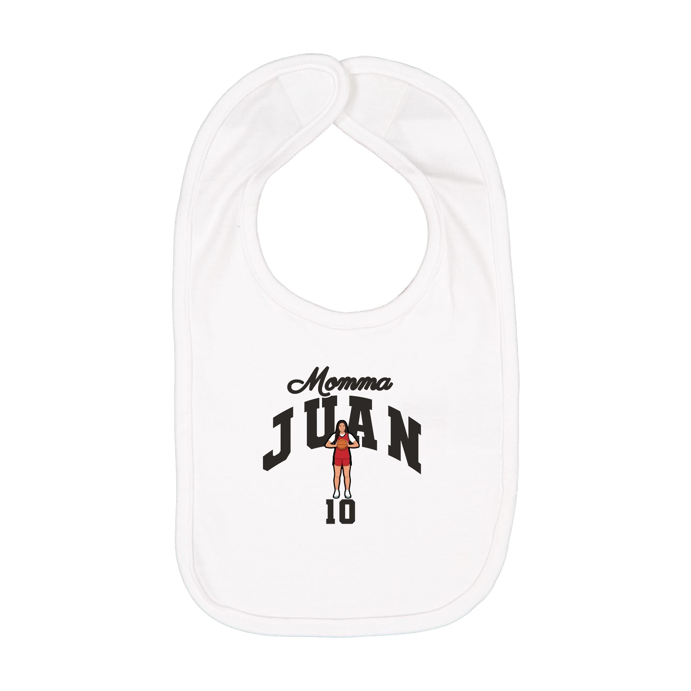 Infant Bib — Mothers Day Arch in White