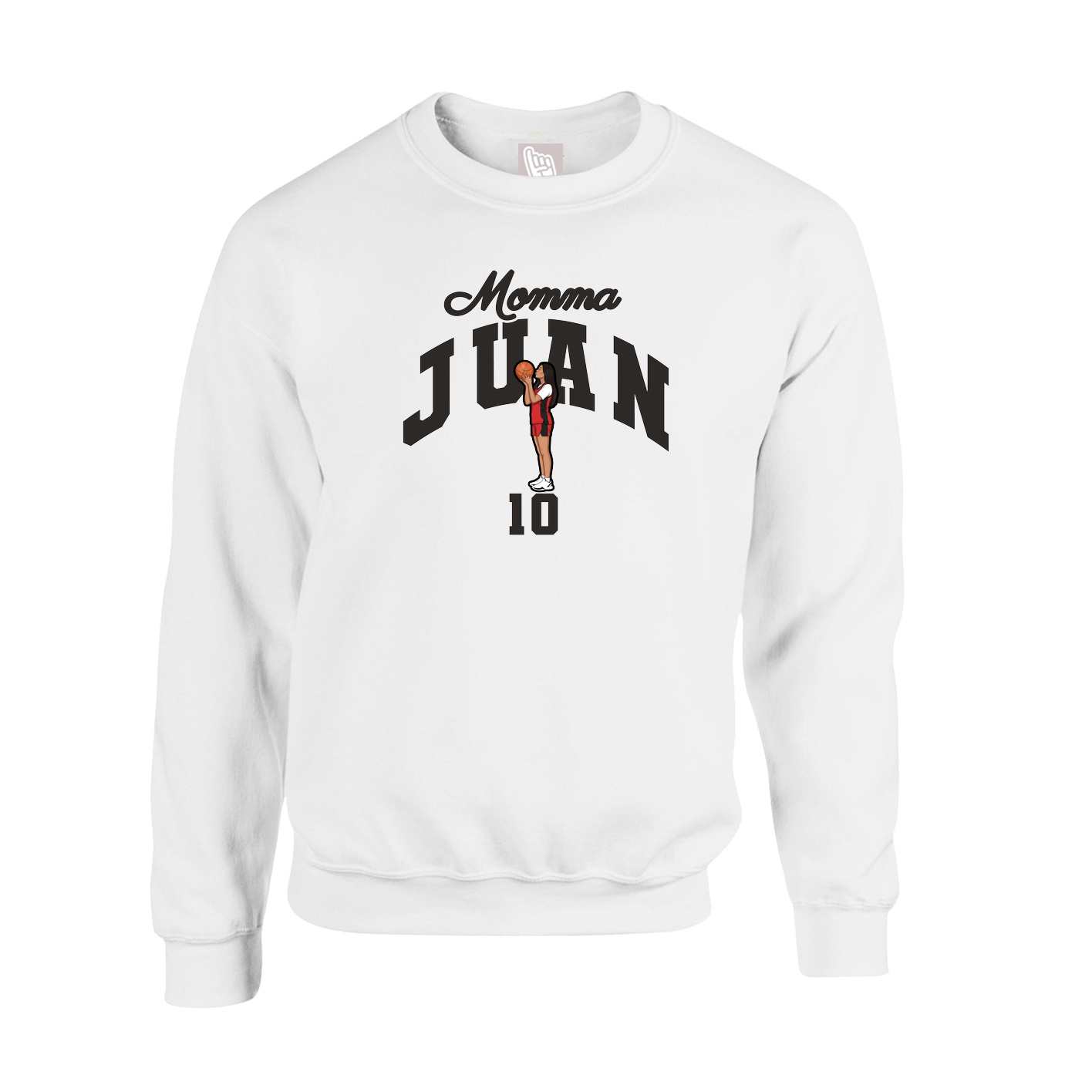Fleece Crew — Mothers Day Arch in White