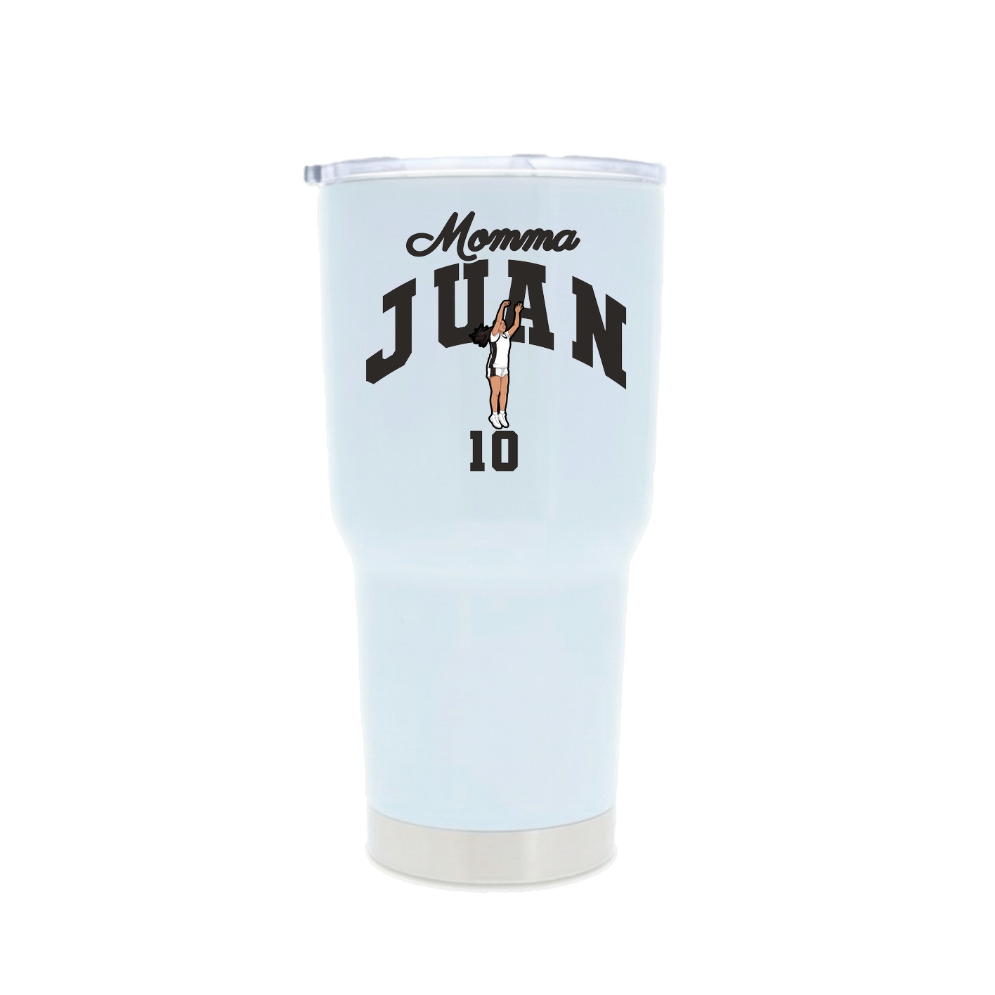 30oz Stainless Steel Tumbler — Mothers Day Arch in White
