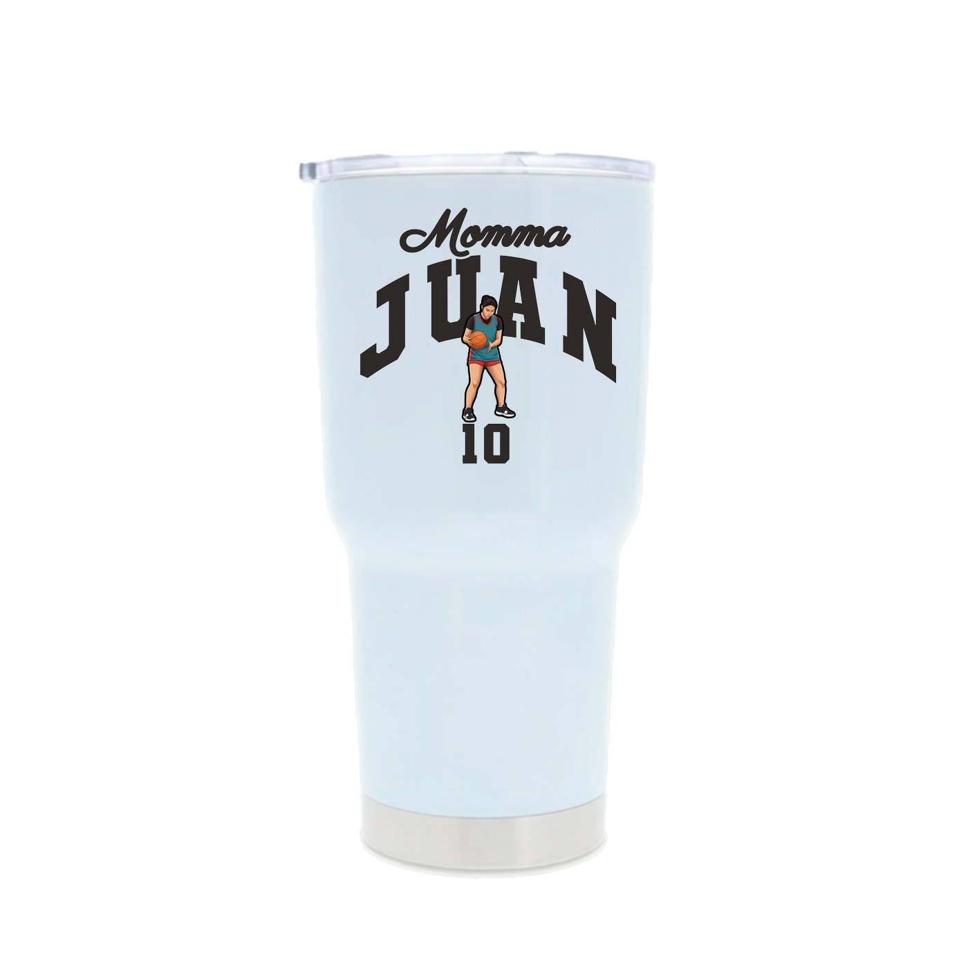 30oz Stainless Steel Tumbler — Mothers Day Arch in White