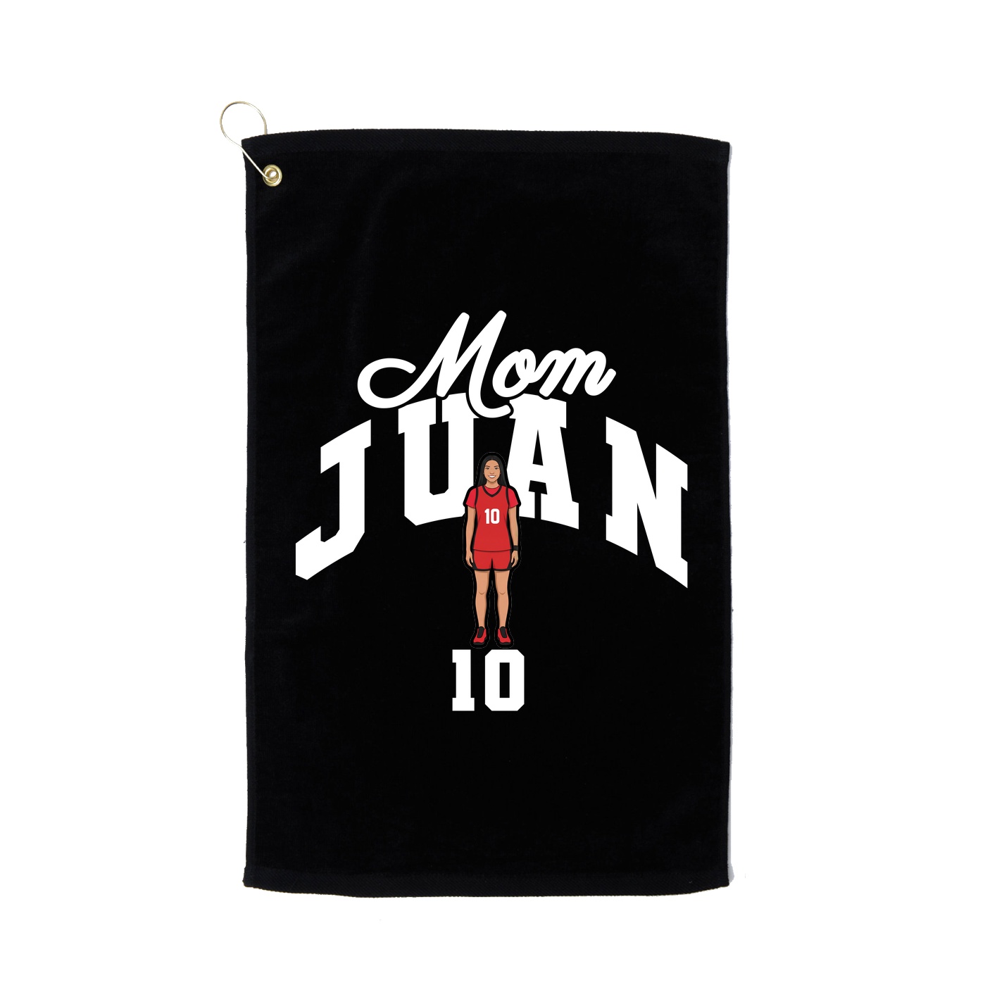 Golf Towel — Mothers Day Arch in Black