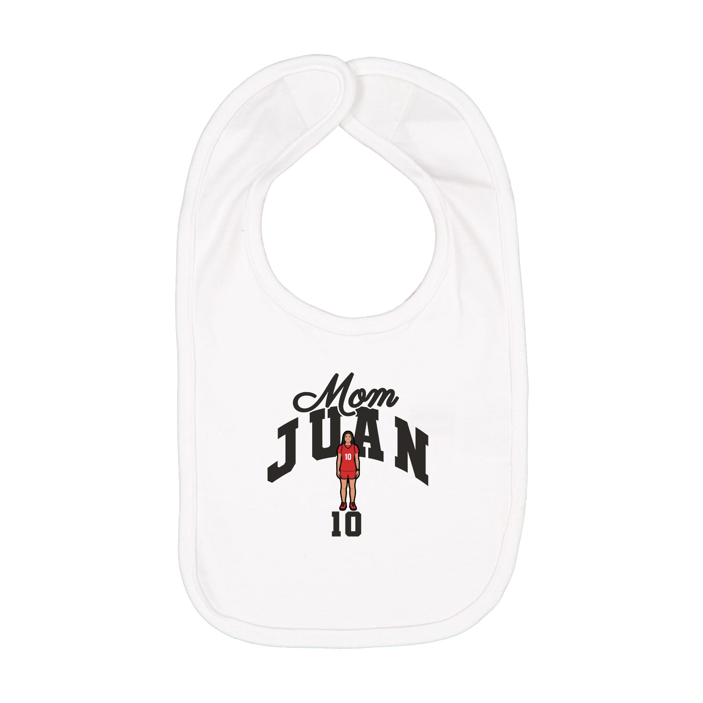Infant Bib — Mothers Day Arch in White