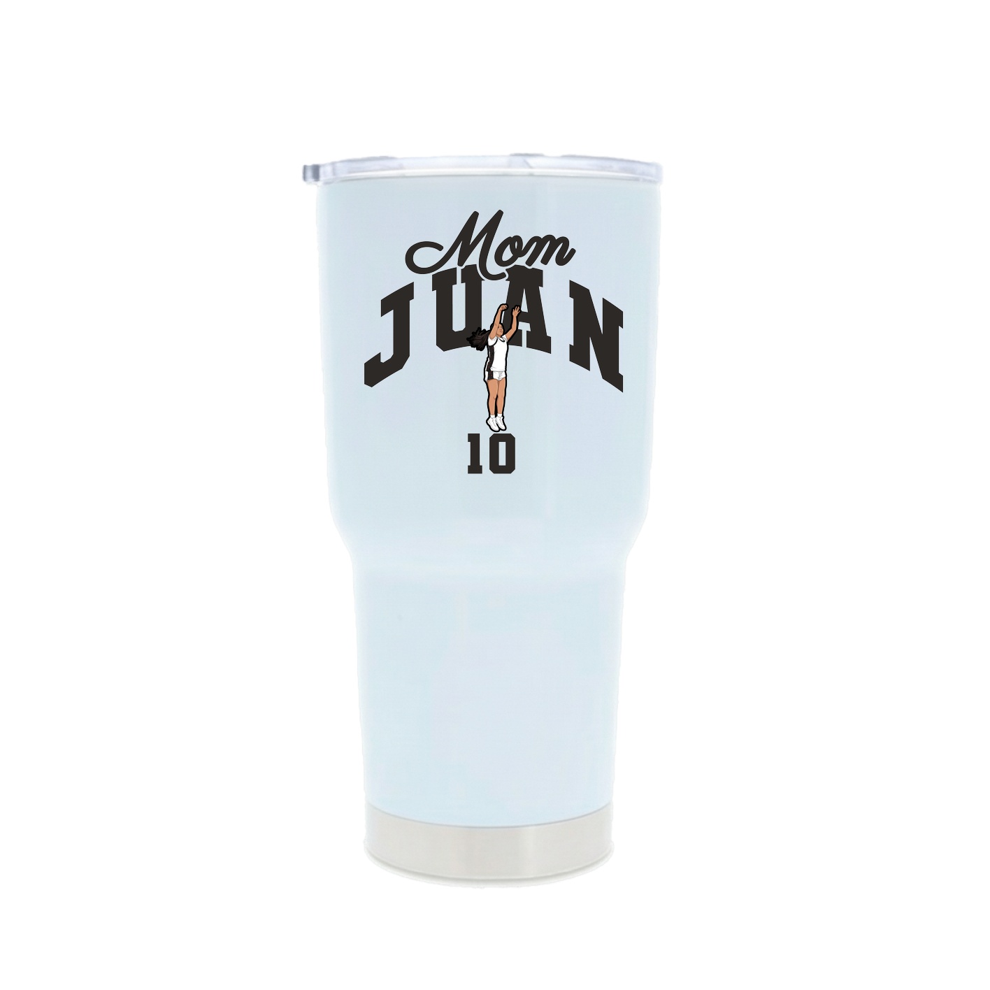 30oz Stainless Steel Tumbler — Mothers Day Arch in White