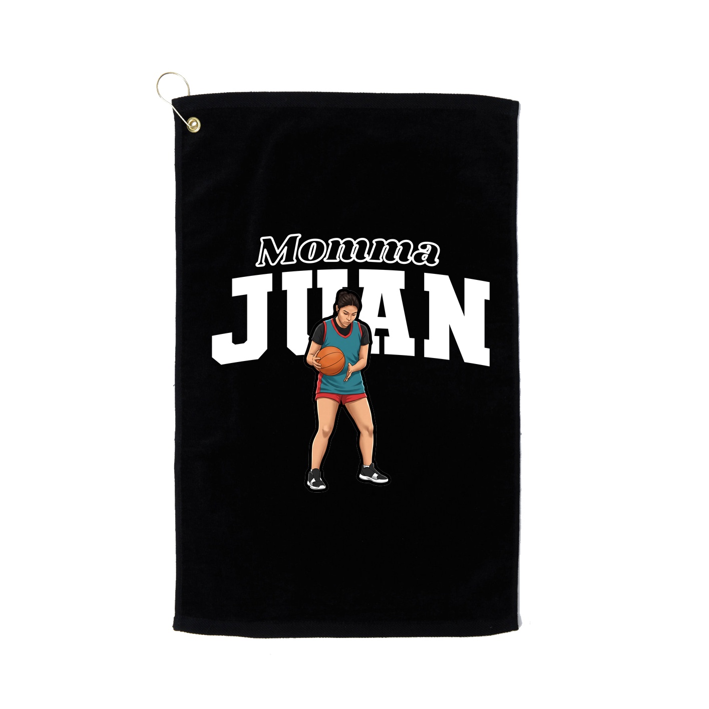 Golf Towel — Mothers Day Block in Black
