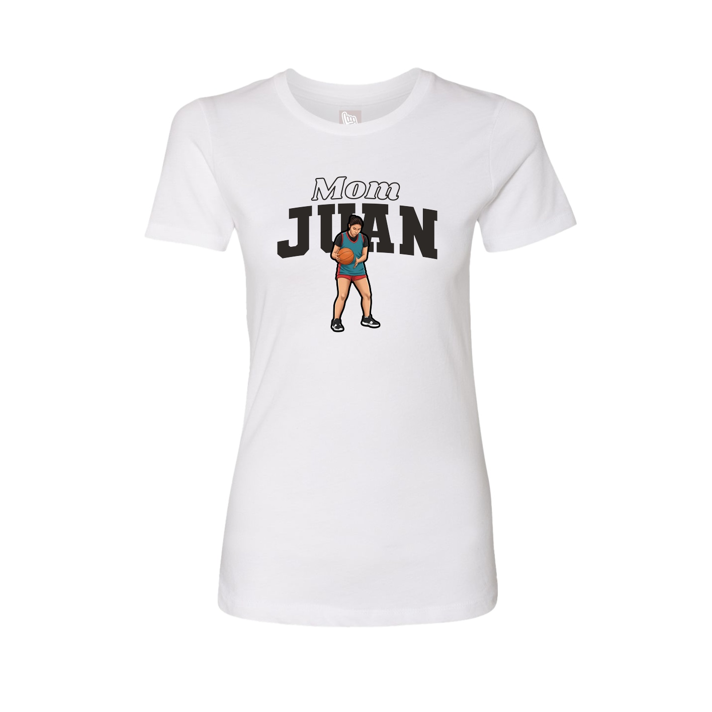 Womens Tee — Mothers Day Block in White