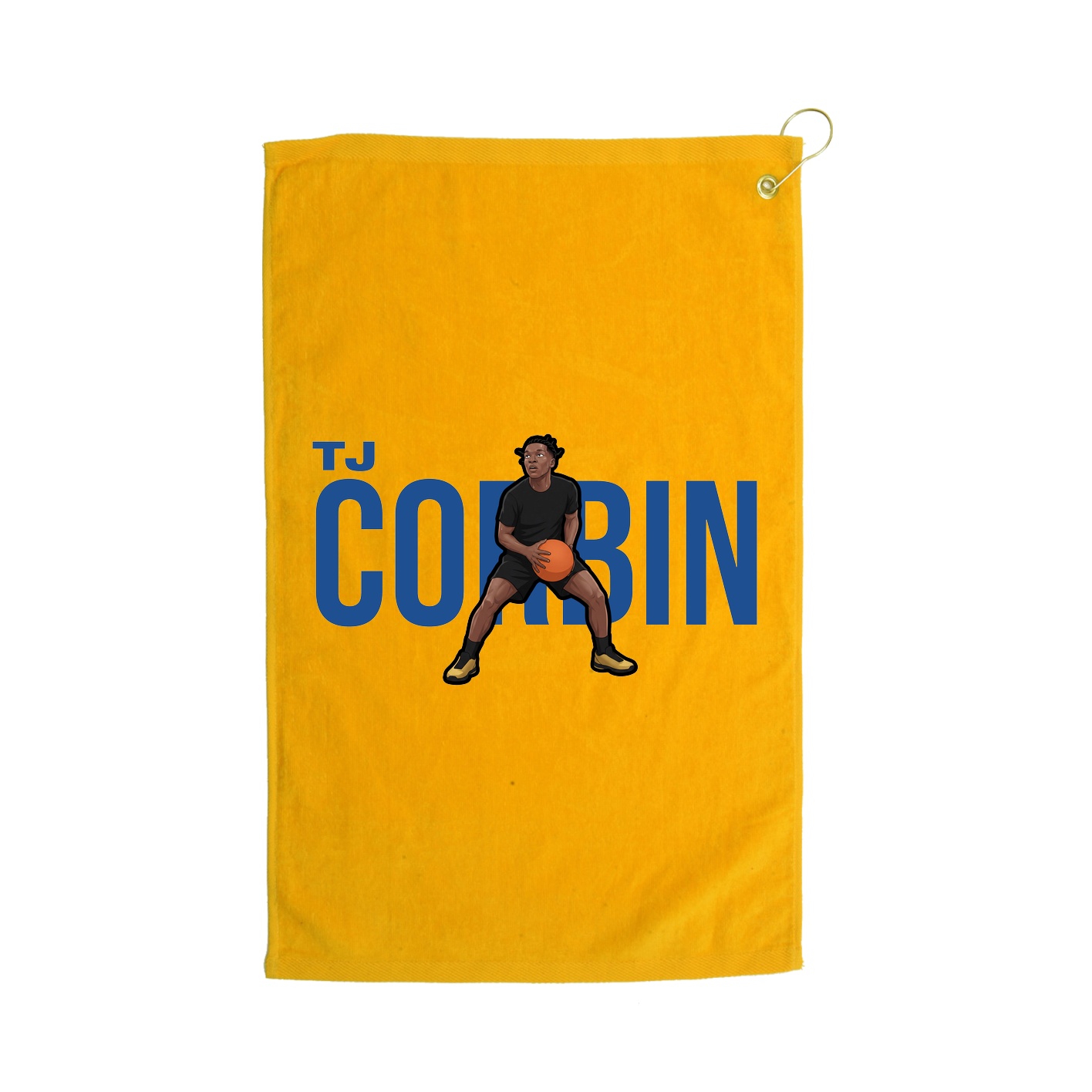 Golf Towel — Player Name in Gold