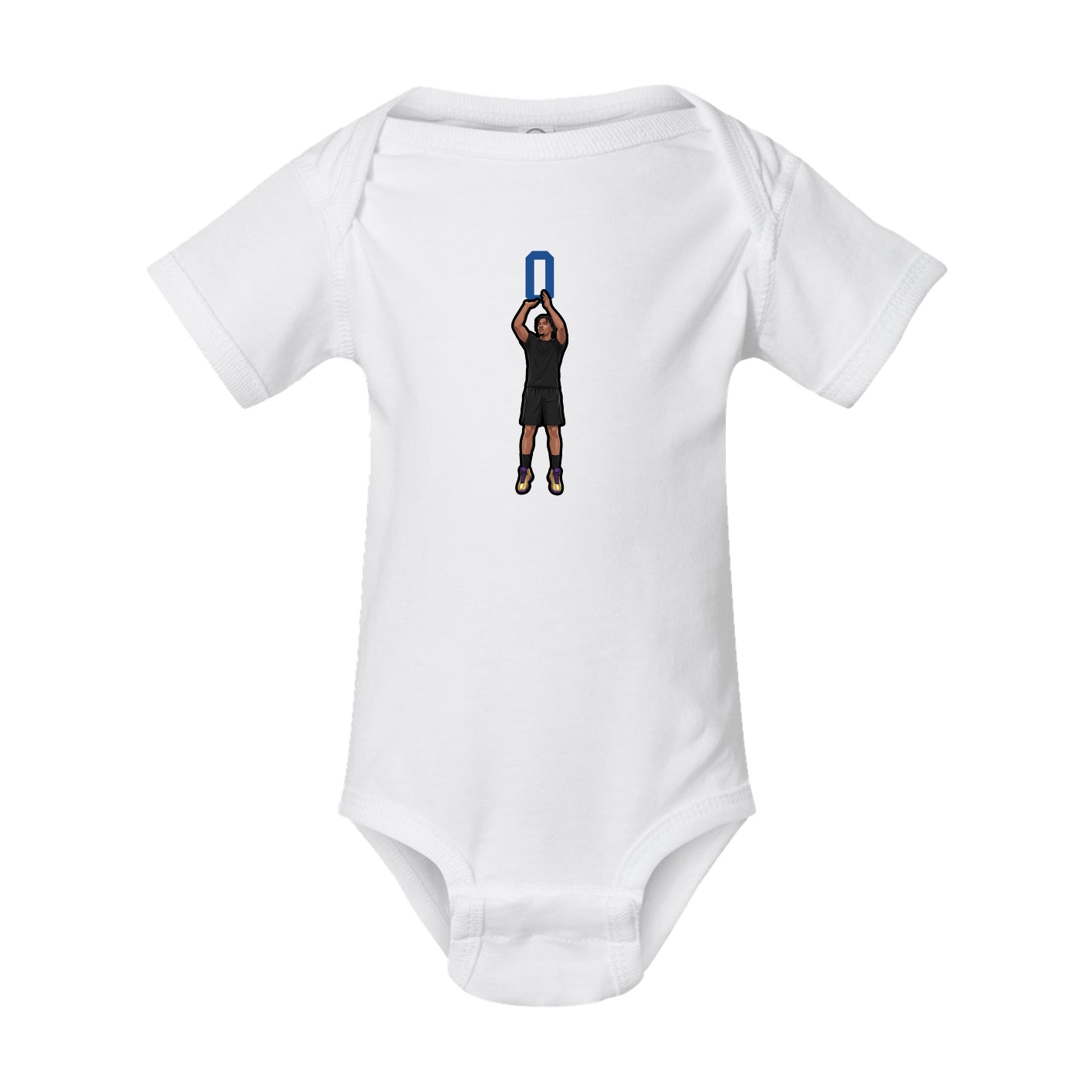 Baby Onesie — Number Top in White