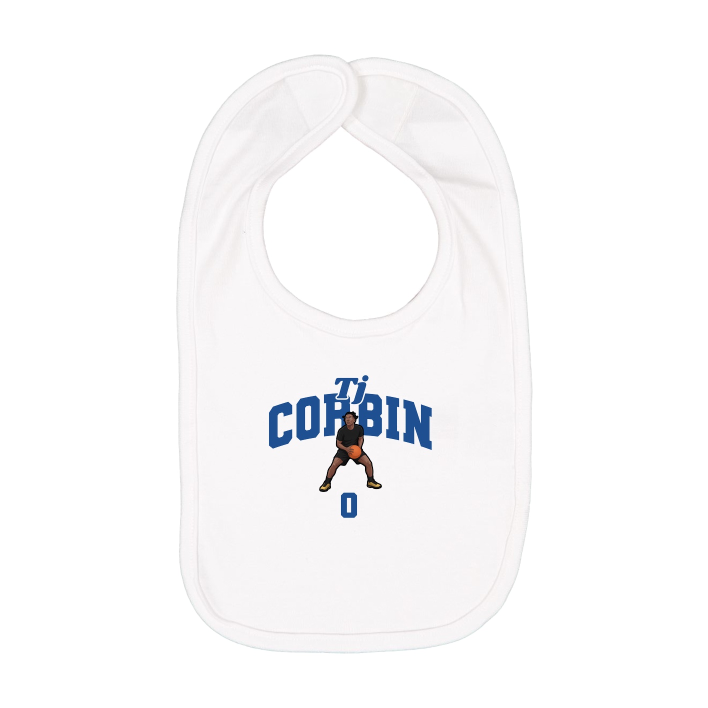 Infant Bib — Signature Arch in White