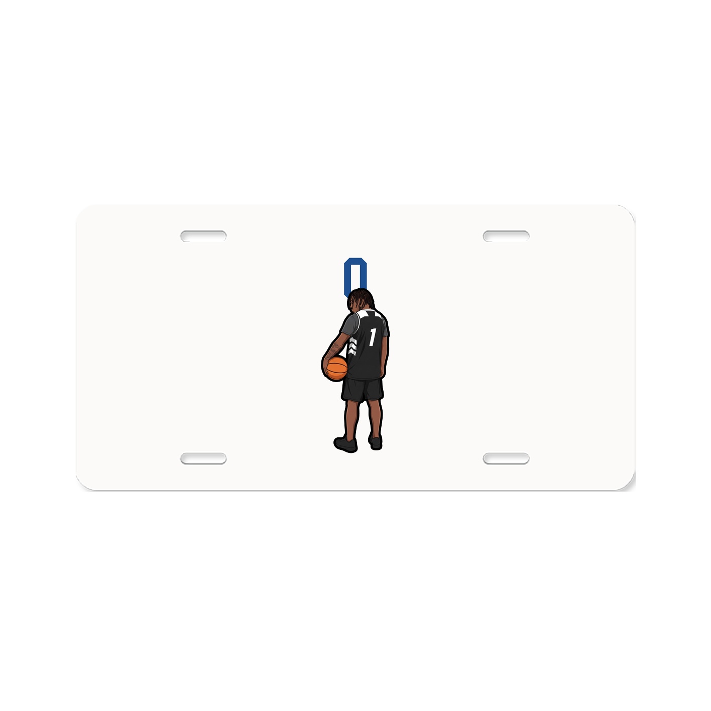 License Plate — Number Top in Classic