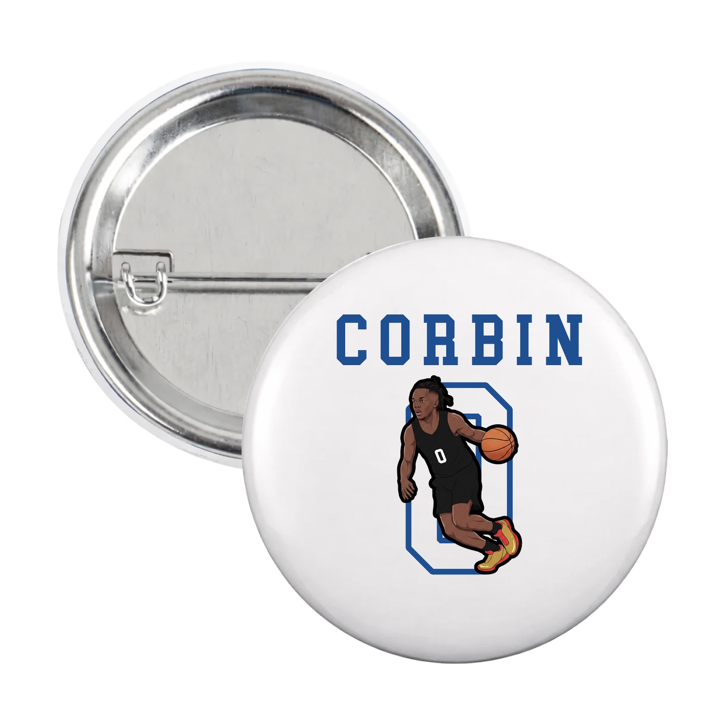 Game Day Button — Shirsey in White