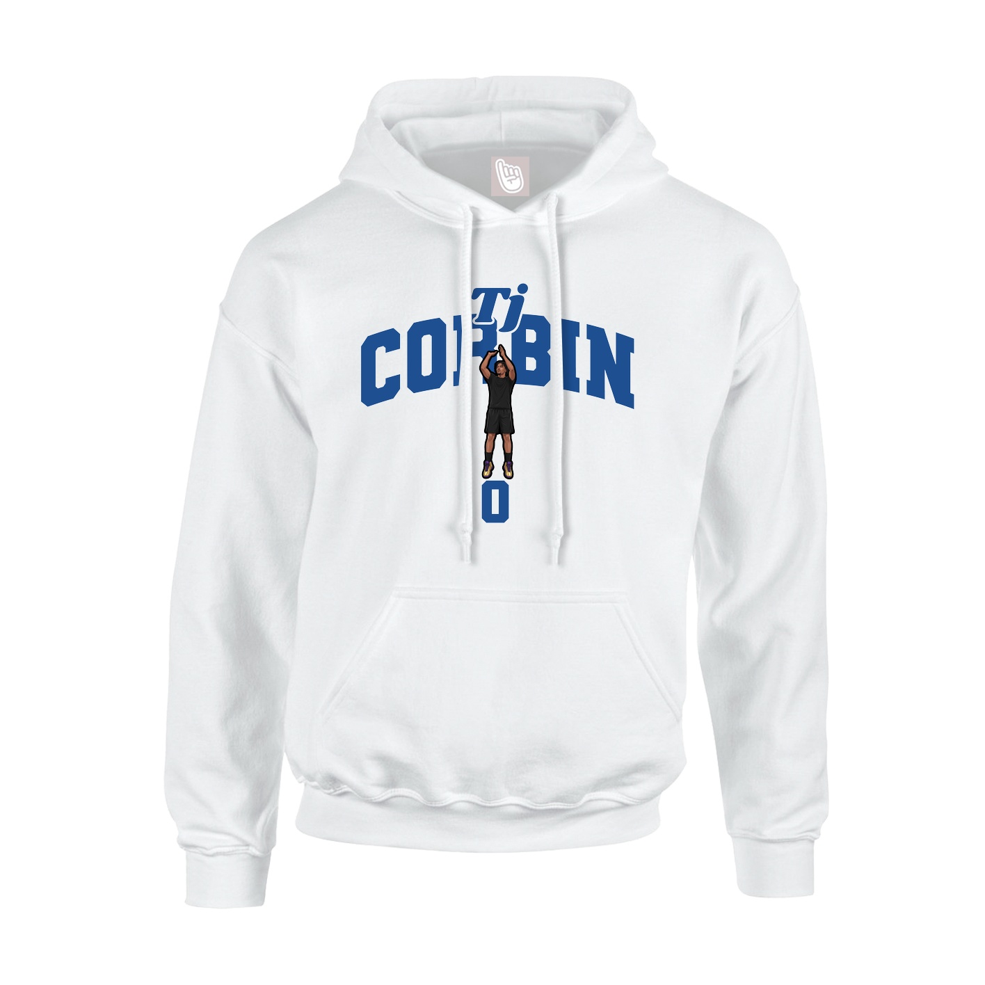 Hoodie — Signature Arch in White