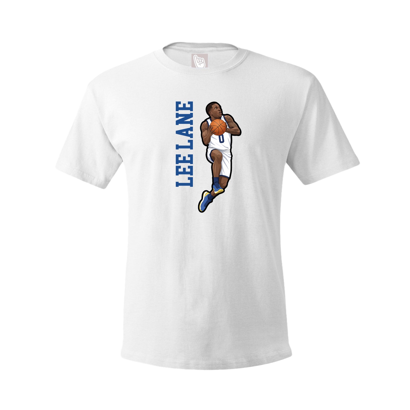 Tee — Name Vertical in White