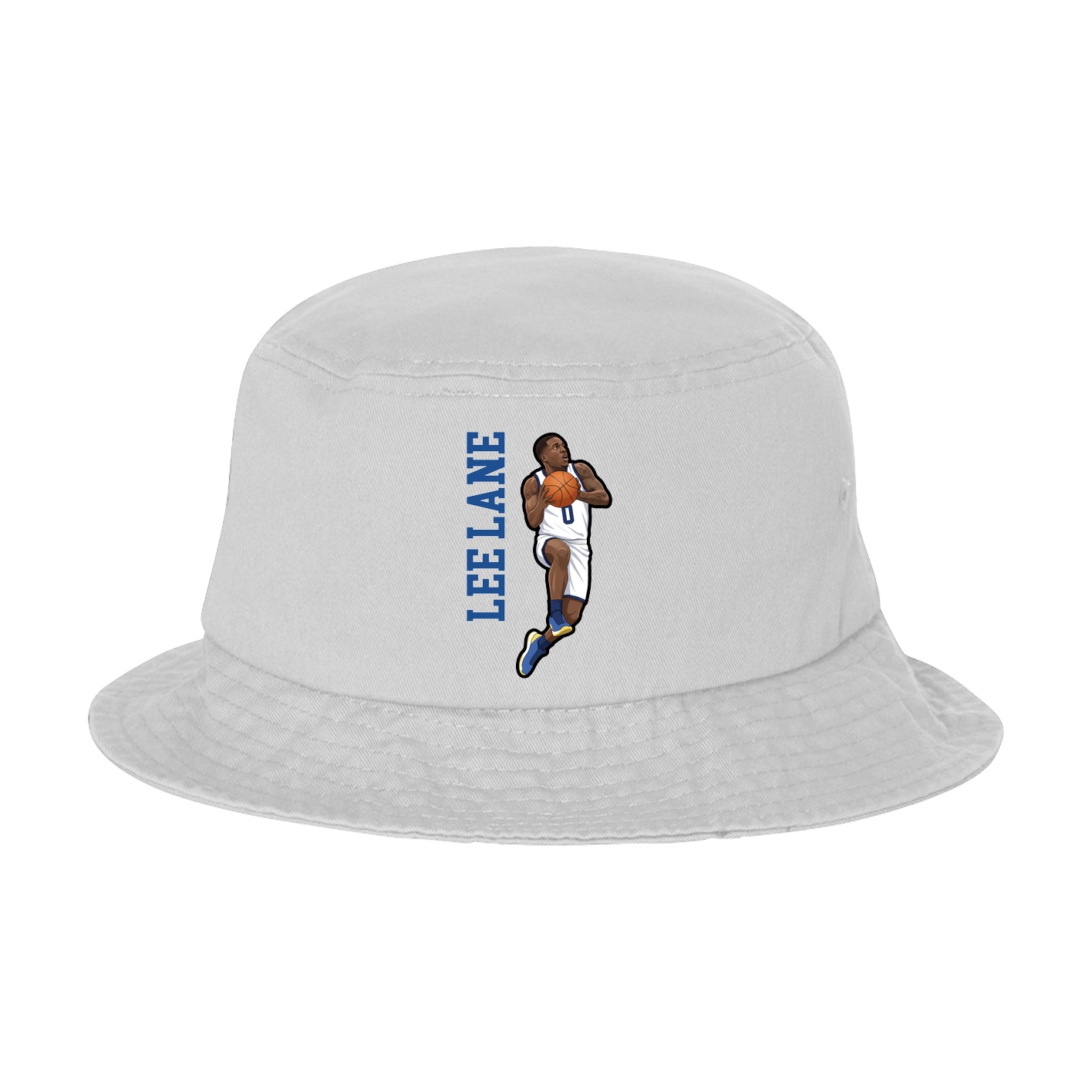 Bucket Cap — Name Vertical in White