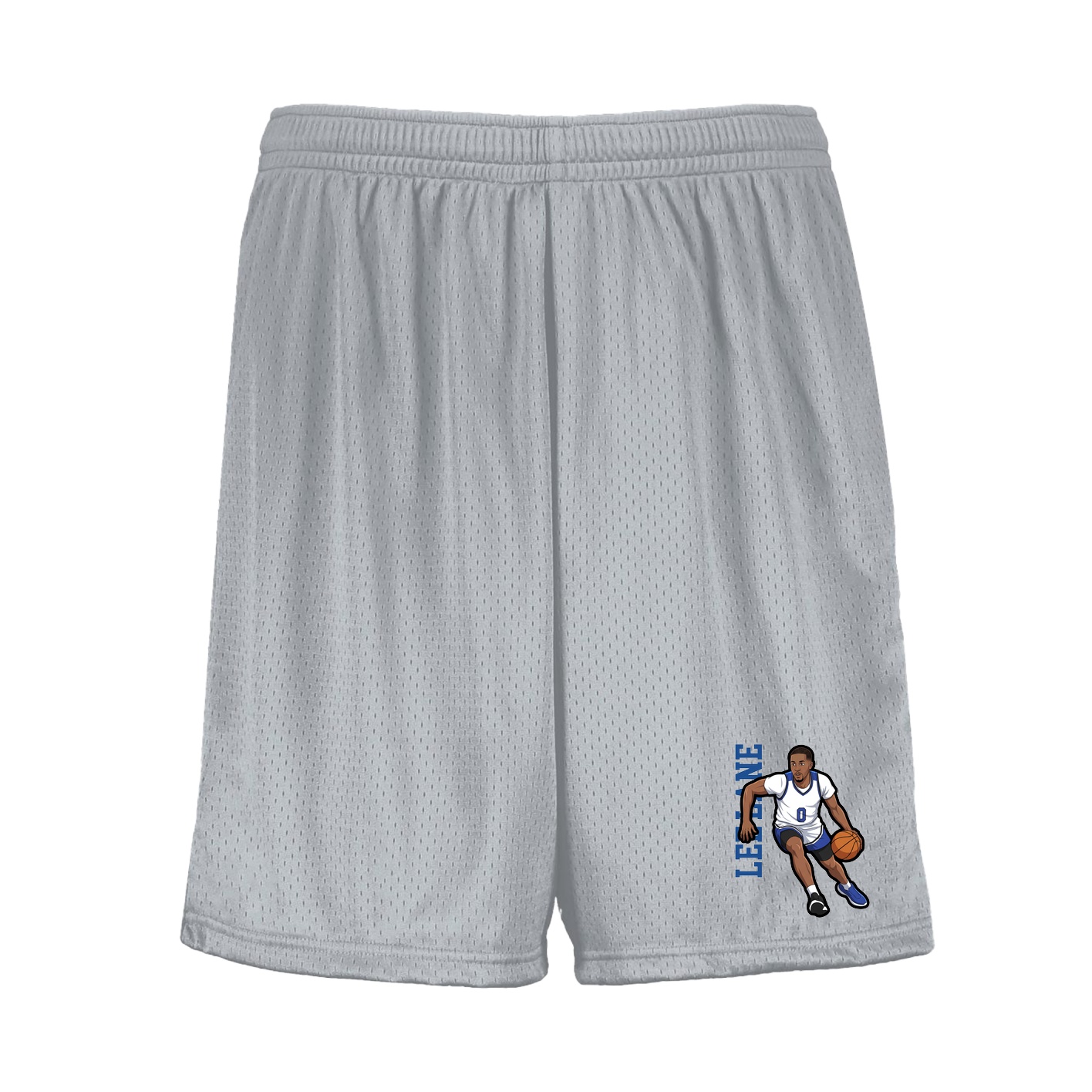 Shorts — Name Vertical in Silver