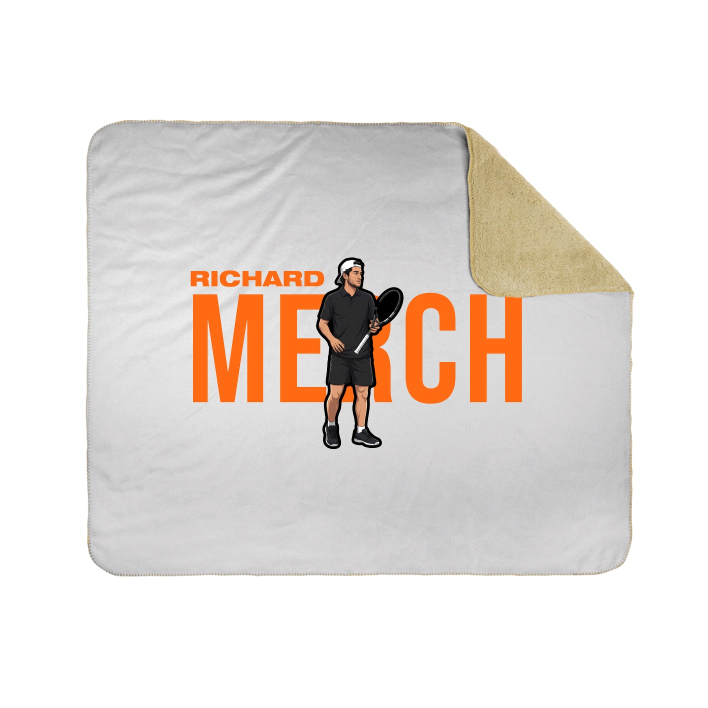 Throw Blanket — Player Name in White