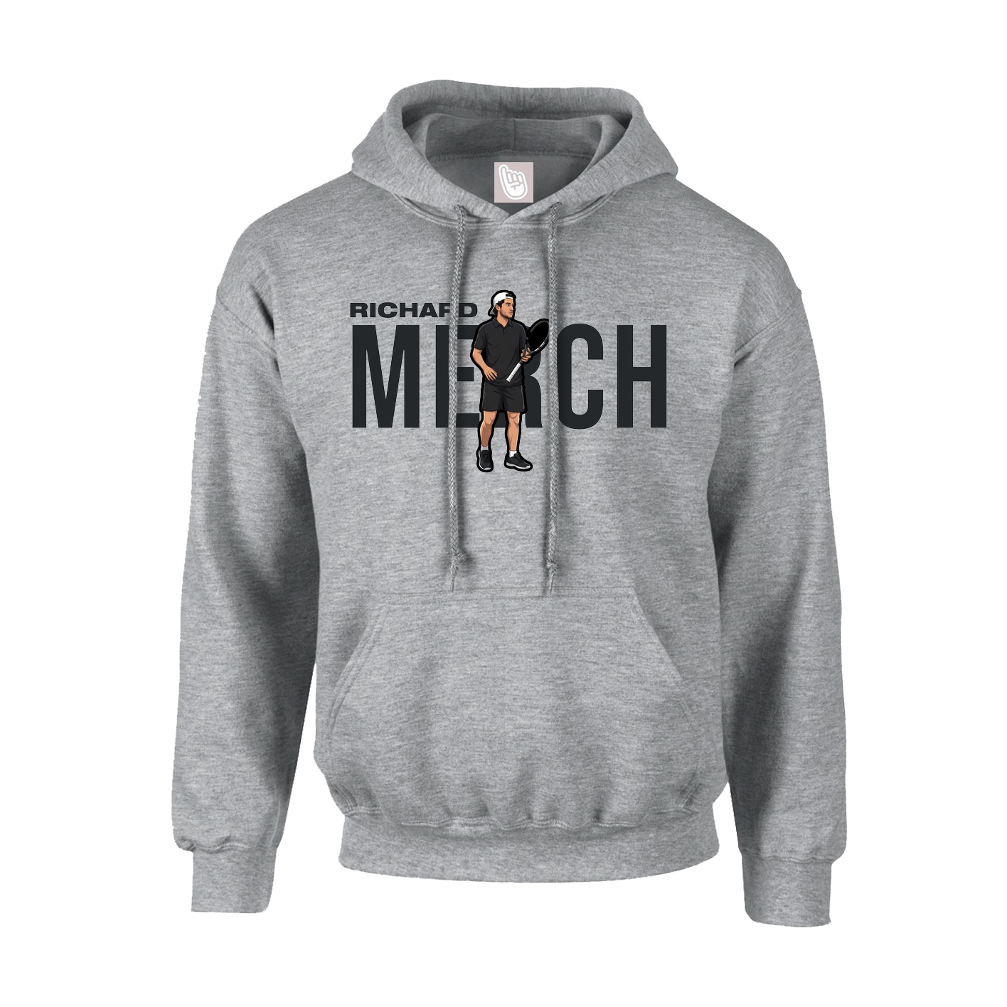 Youth Hoodie — Player Name in Grey