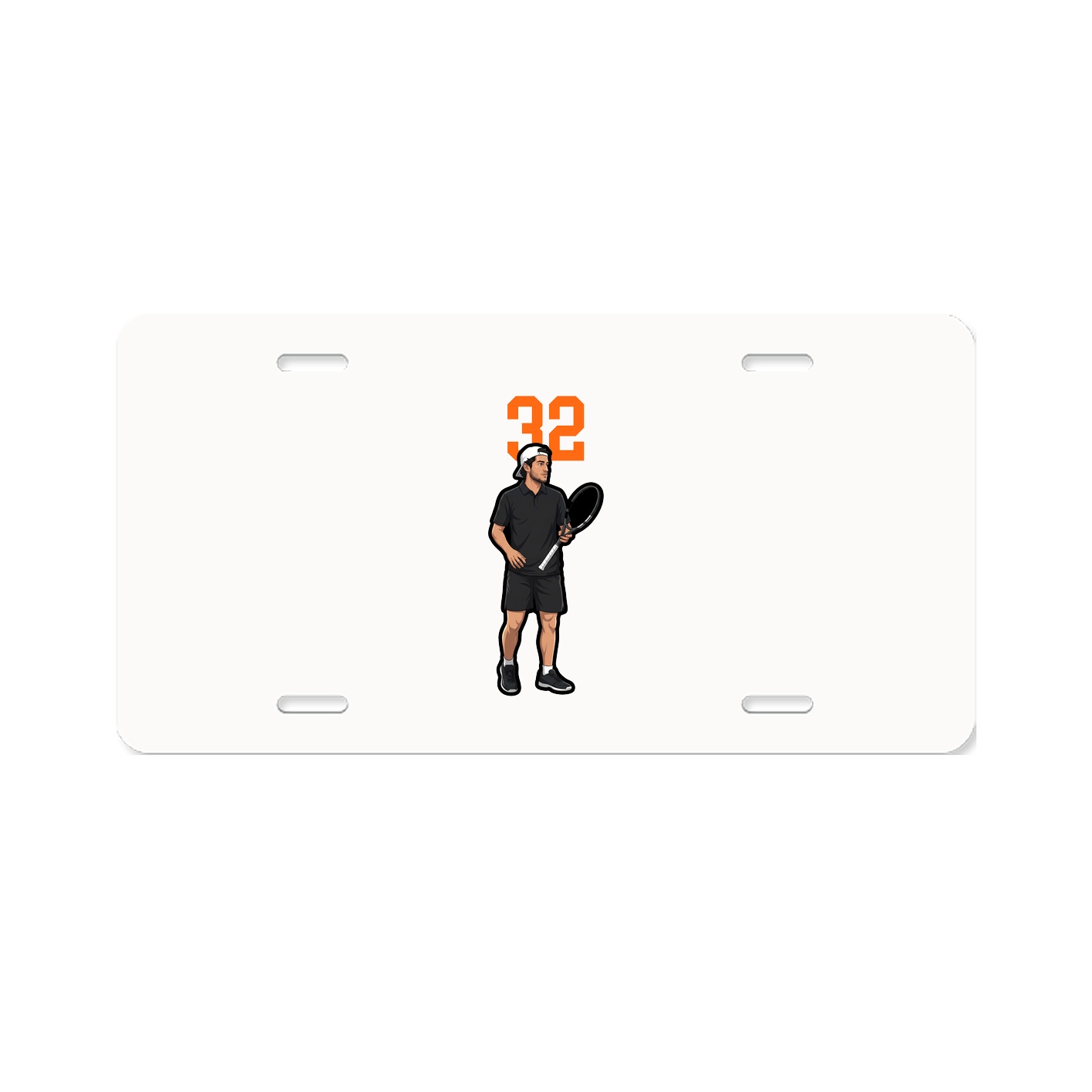 License Plate — Number Top in Classic