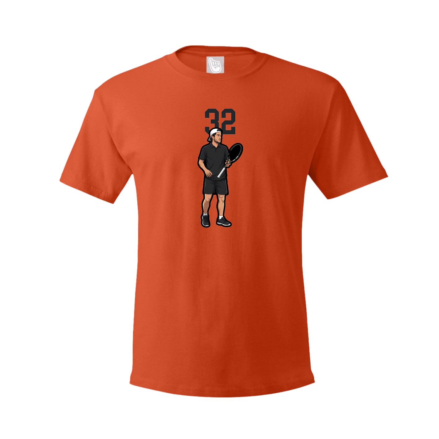 Youth Tee — Number Top in Orange